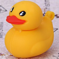 16GB Unique Diseño Mini Amarillo Estilo Pato Memoria Flash USB portátil - Amarillo